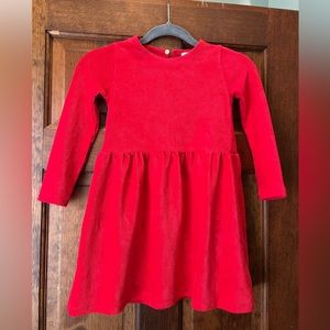 Crewcuts red corduroy dress